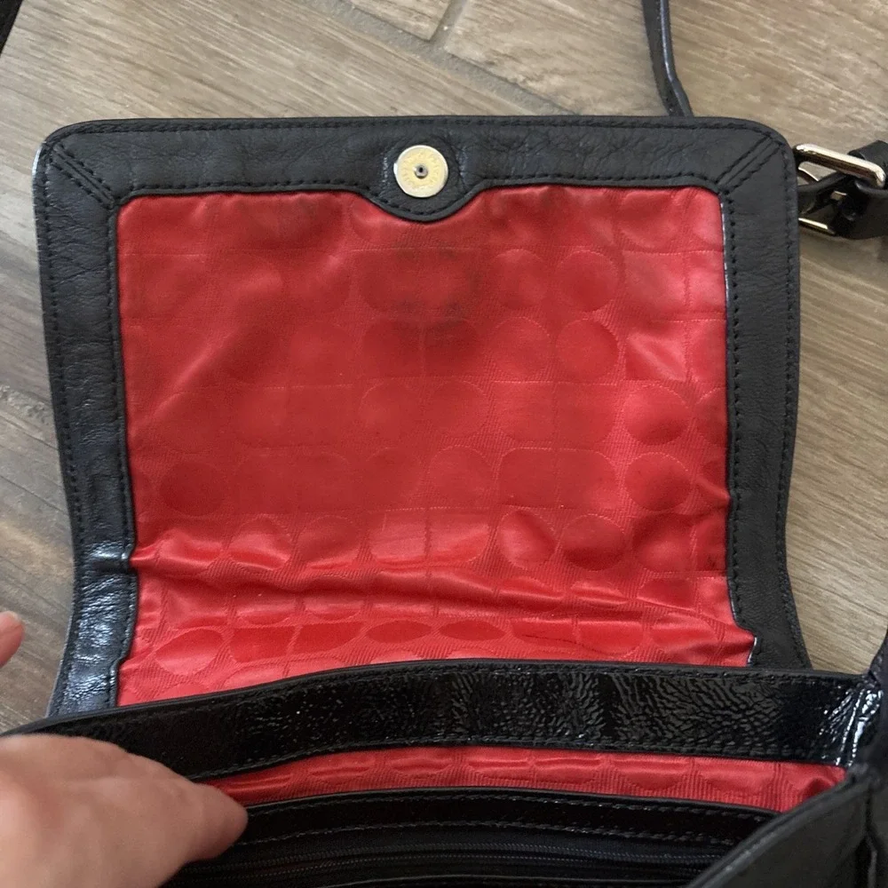 Kate Spade Black Leather Crossbody‎ Women's Bag roland park bag